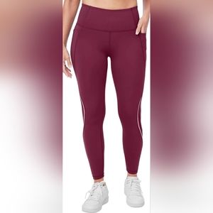 Member's Mark Ladies Compression Fit Work It Out Legging Purple Egg Plant